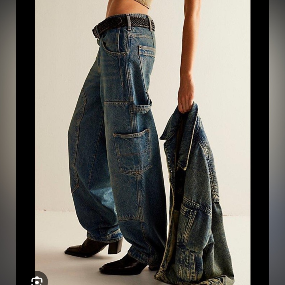 Free People Loren Barrell Jean size 26 Indigo Dusk